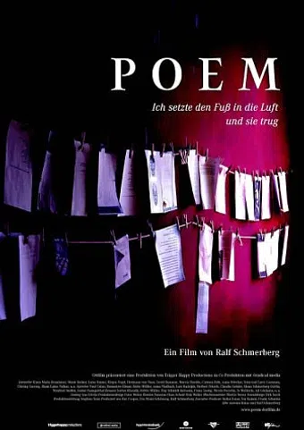 poem - ich setzte den fuß in die luft und sie trug 2003 poster