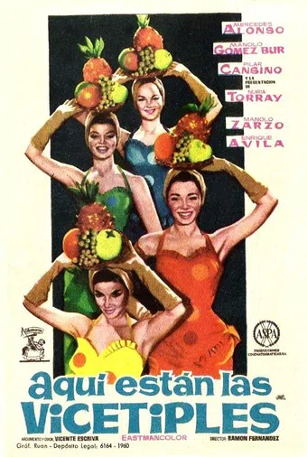 aquí están las vicetiples 1961 poster