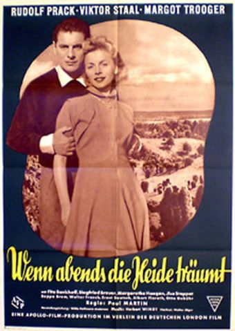 wenn abends die heide träumt 1952 poster