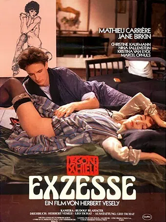 egon schiele - exzesse 1980 poster