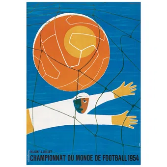 1954 fifa world cup 1954 poster