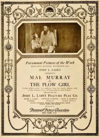 the plow girl 1916 poster