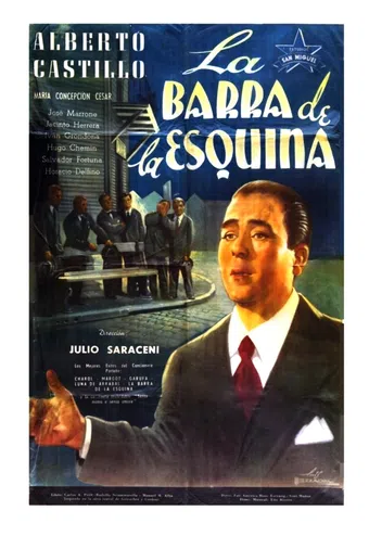 la barra de la esquina 1950 poster