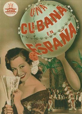 una cubana en españa 1951 poster