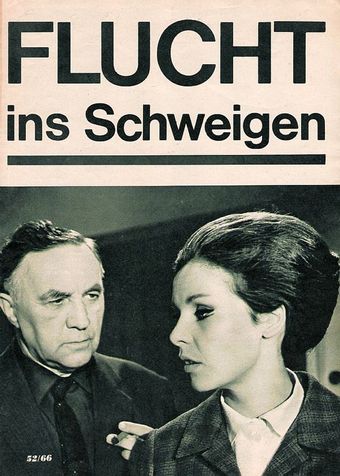 flucht ins schweigen 1966 poster