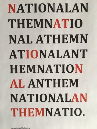 national anthem poster