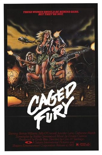 caged fury 1983 poster