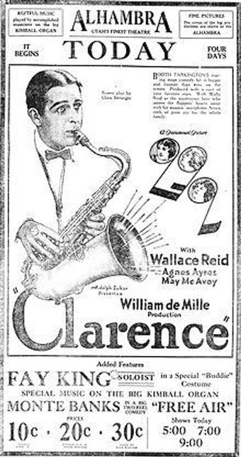 clarence 1922 poster