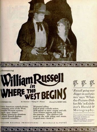 where the west begins 1919 poster