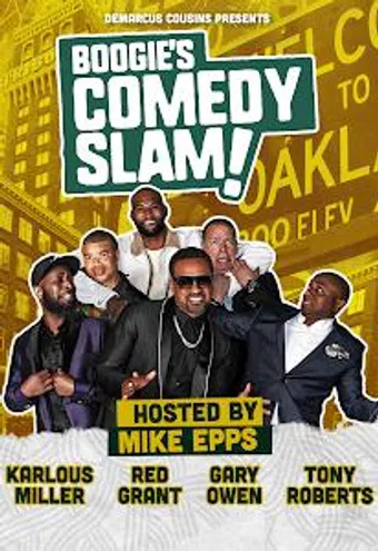 demarcus cousins presents boogie's comedy slam 2020 poster