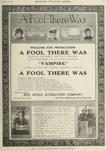 a fool there was 1915 poster