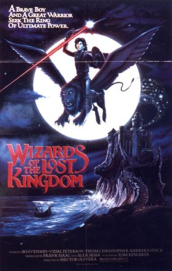 wizards of the lost kingdom 1985 poster