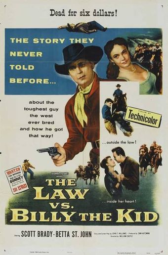 the law vs. billy the kid 1954 poster