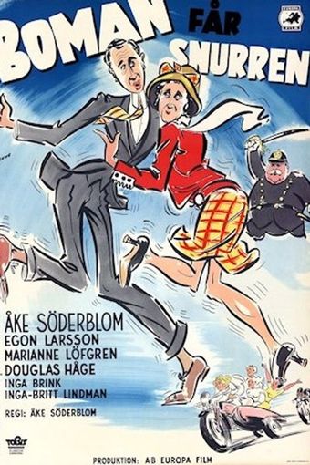 boman får snurren 1949 poster