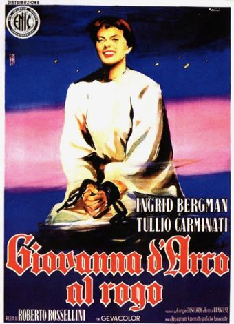 giovanna d'arco al rogo 1954 poster