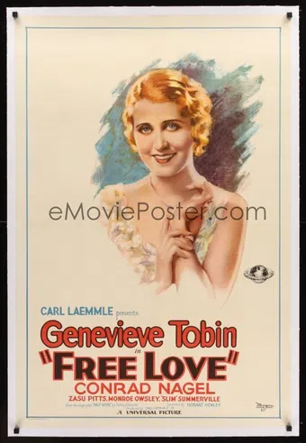 free love 1930 poster