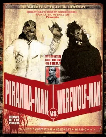 piranha-man vs. werewolf man: howl of the piranha 2010 poster