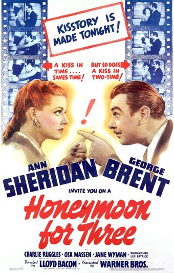 honeymoon for three 1941 poster