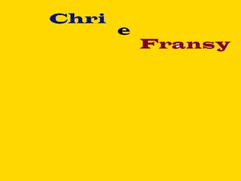 chri e fransy 2014 poster