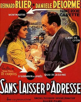 ...sans laisser d'adresse 1951 poster