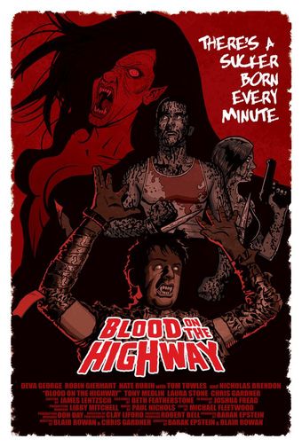 blood on the highway 2008 poster