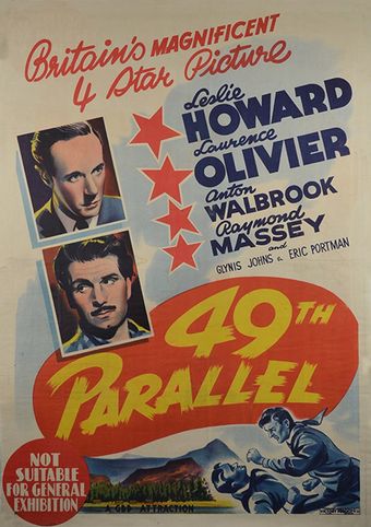 49th parallel 1941 poster