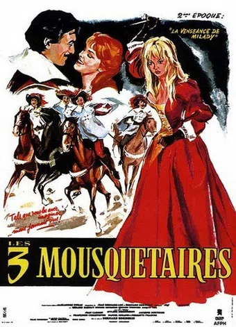 les trois mousquetaires: la vengeance de milady 1961 poster