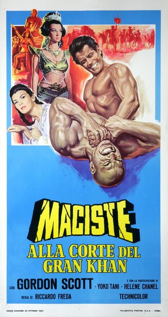 maciste alla corte del gran khan 1961 poster