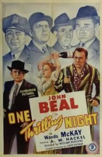 one thrilling night 1942 poster