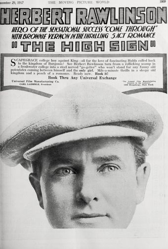 the high sign 1917 poster