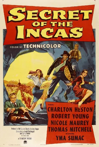 secret of the incas 1954 poster