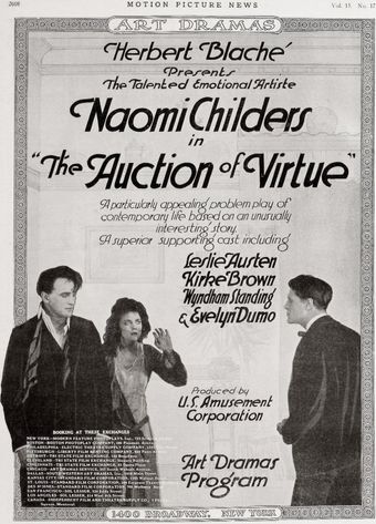 the auction of virtue 1917 poster