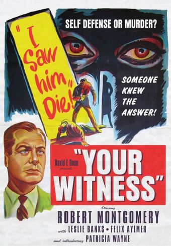 your witness 1950 poster