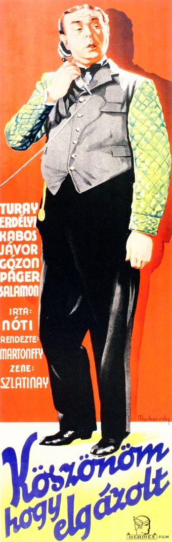 köszönöm, hogy elgázolt 1935 poster