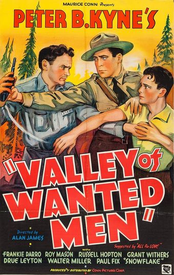 valley of wanted men 1935 poster