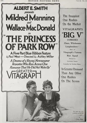 the princess of park row 1917 poster