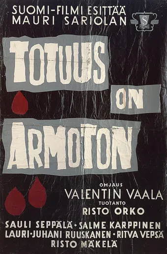 totuus on armoton 1963 poster