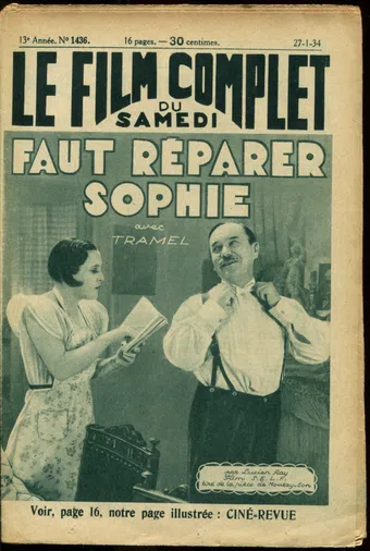 faut réparer sophie 1933 poster