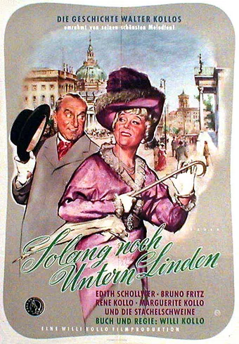 solang' noch unter'n linden 1958 poster