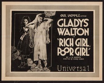 rich girl, poor girl 1921 poster