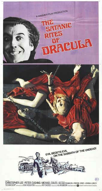 the satanic rites of dracula 1973 poster