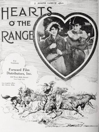 hearts o' the range 1921 poster