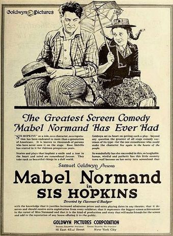 sis hopkins 1919 poster