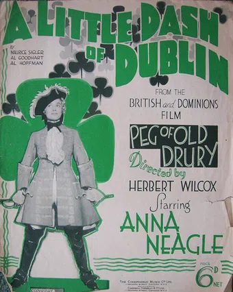 peg of old drury 1935 poster