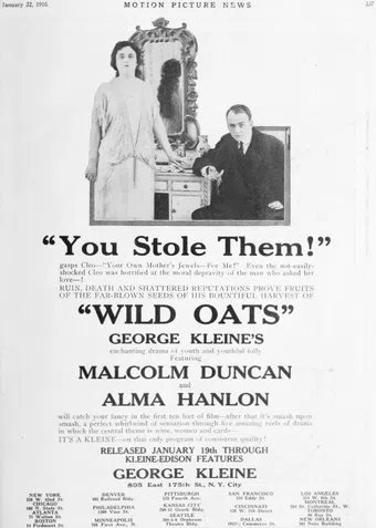 wild oats 1916 poster