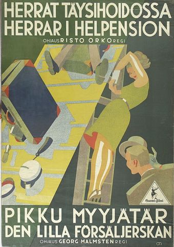 herrat täysihoidossa 1933 poster