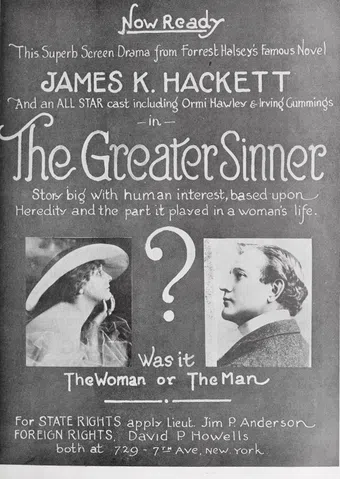 the greater sinner 1919 poster