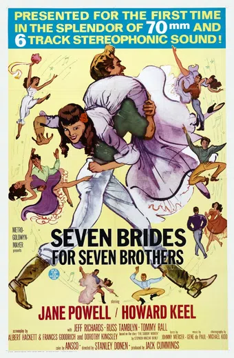 seven brides for seven brothers 1954 poster