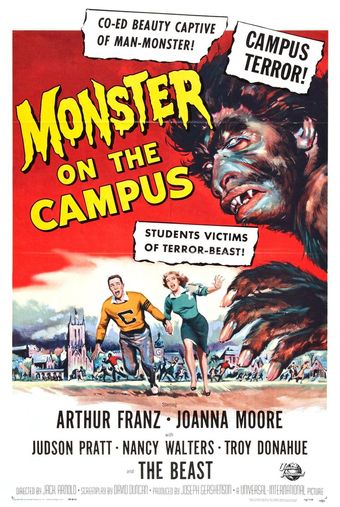 monster on the campus 1958 poster