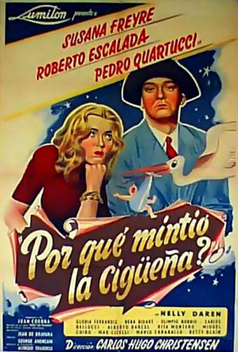 ¿por qué mintió la cigüeña? 1949 poster